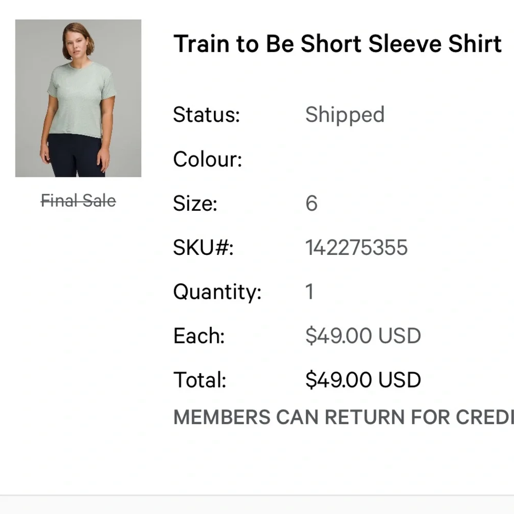 Lululemon Train to Be Short Sleeve Shirt - Picture 4 of 5